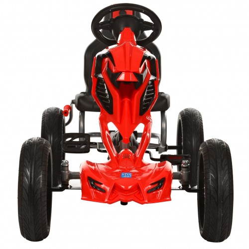 Детский карт 1504-2-3 педальный, красно-черный